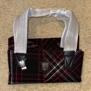 Victoria's Secret Black and Red Plaid Tote